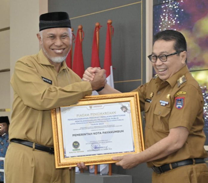 Kota Payakumbuh Salahsatu Kota Pelayanan Publik Terbaik Sumatera Barat